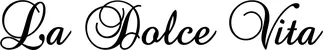 Produktbeispiel Schriftzug - La Dolce Vita
