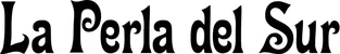 Produktbeispiel Schriftzug - La Perla del Sur