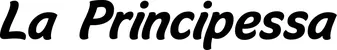Produktbeispiel Schriftzug - La Principessa