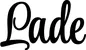 Produktbeispiel Schriftzug - Lade
