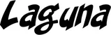 Produktbeispiel Schriftzug - Laguna