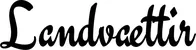 Produktbeispiel Schriftzug - Landvættir