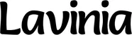 Produktbeispiel Schriftzug - Lavinia