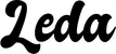 Produktbeispiel Schriftzug - Leda