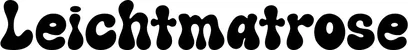 Produktbeispiel Schriftzug - Leichtmatrose