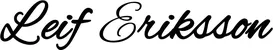 Produktbeispiel Schriftzug - Leif Eriksson