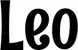 Produktbeispiel Schriftzug - Leo