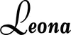 Produktbeispiel Schriftzug - Leona