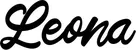 Produktbeispiel Schriftzug - Leona