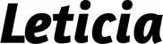 Produktbeispiel Schriftzug - Leticia
