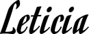 Produktbeispiel Schriftzug - Leticia