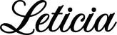 Produktbeispiel Schriftzug - Leticia