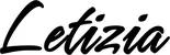 Produktbeispiel Schriftzug - Letizia