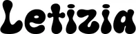 Produktbeispiel Schriftzug - Letizia