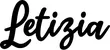 Produktbeispiel Schriftzug - Letizia
