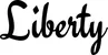 Produktbeispiel Schriftzug - Liberty