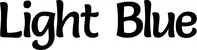Produktbeispiel Schriftzug - Light Blue