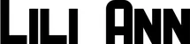 Produktbeispiel Schriftzug - Lili Ann