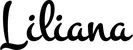 Produktbeispiel Schriftzug - Liliana