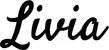 Produktbeispiel Schriftzug - Livia
