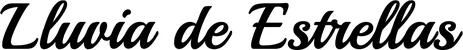 Produktbeispiel Schriftzug - Lluvia de Estrellas