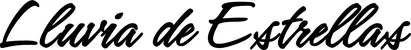Produktbeispiel Schriftzug - Lluvia de Estrellas