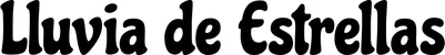 Produktbeispiel Schriftzug - Lluvia de Estrellas