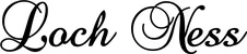 Produktbeispiel Schriftzug - Loch Ness