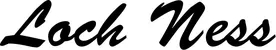 Produktbeispiel Schriftzug - Loch Ness