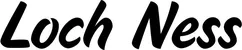 Produktbeispiel Schriftzug - Loch Ness