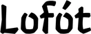 Produktbeispiel Schriftzug - Lofót
