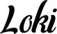 Produktbeispiel Schriftzug - Loki