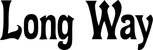 Produktbeispiel Schriftzug - Long Way