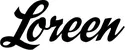 Produktbeispiel Schriftzug - Loreen