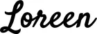 Produktbeispiel Schriftzug - Loreen