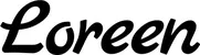 Produktbeispiel Schriftzug - Loreen