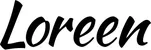Produktbeispiel Schriftzug - Loreen