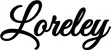 Produktbeispiel Schriftzug - Loreley