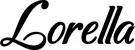 Produktbeispiel Schriftzug - Lorella