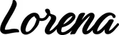 Produktbeispiel Schriftzug - Lorena