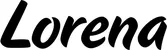 Produktbeispiel Schriftzug - Lorena