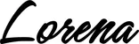 Produktbeispiel Schriftzug - Lorena