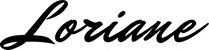 Produktbeispiel Schriftzug - Loriane