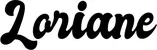 Produktbeispiel Schriftzug - Loriane