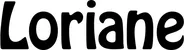 Produktbeispiel Schriftzug - Loriane