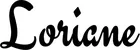 Produktbeispiel Schriftzug - Loriane