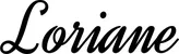 Produktbeispiel Schriftzug - Loriane