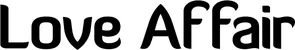 Produktbeispiel Schriftzug - Love Affair