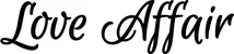Produktbeispiel Schriftzug - Love Affair