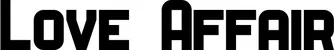 Produktbeispiel Schriftzug - Love Affair